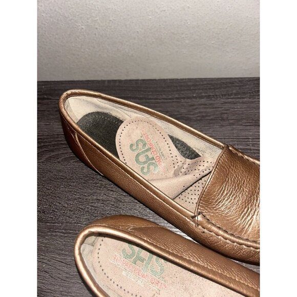 SAS Tripad Comfort Simplify Slip On Casual Loafers In Gold /Bronze Size 11 - Picture 7 of 8